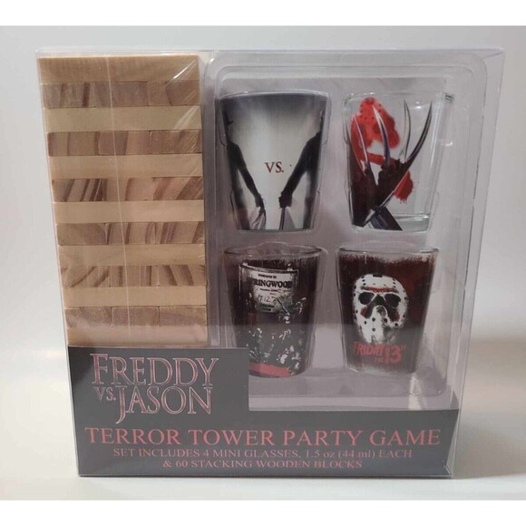 Freddy Krueger A Nightmare Elm Street vs Jason Terror Tower Party RARE Game NEW - Picture 1 of 2